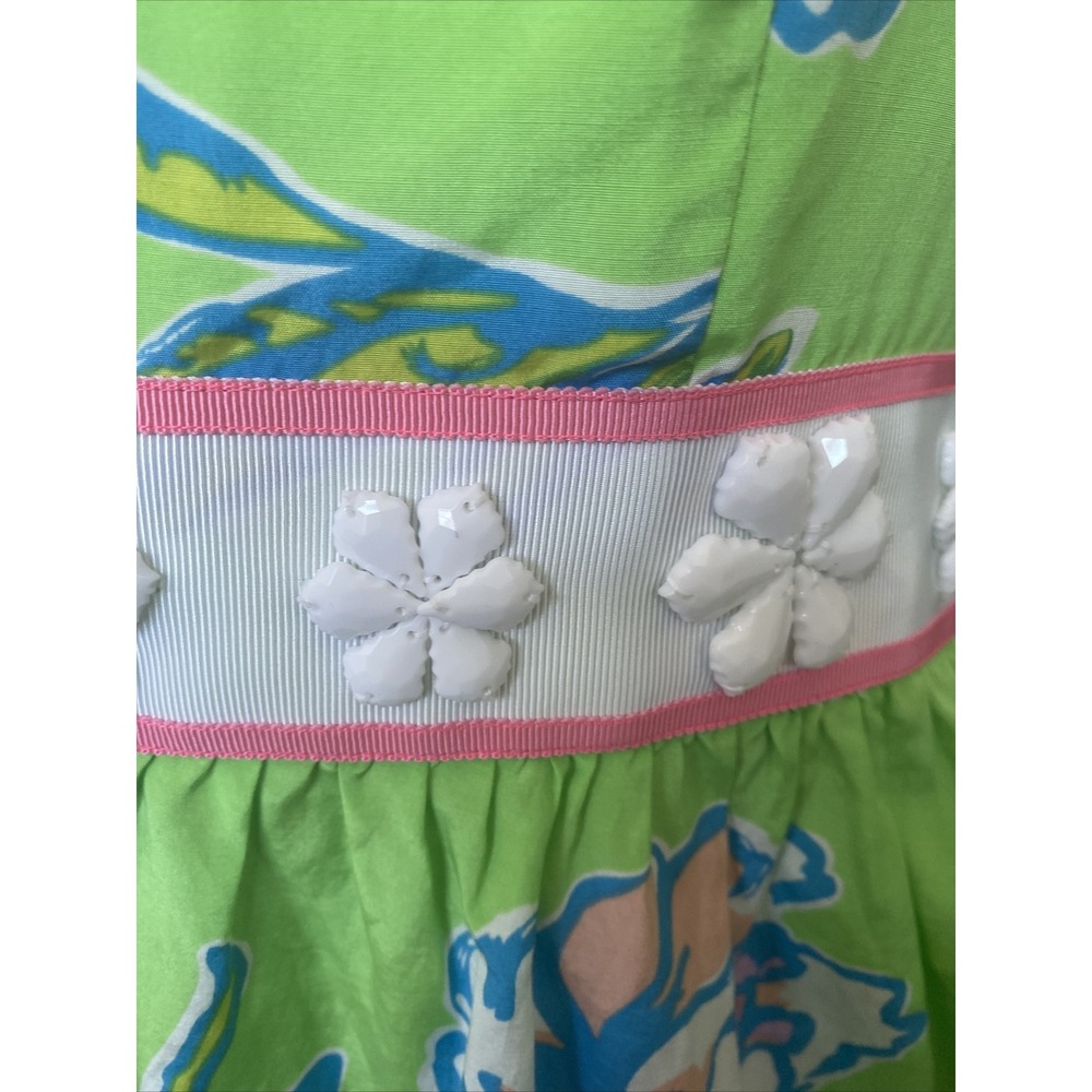 Lilly Pulitzer Langley Multi-Color Strapless Beaded Mini Dress Size 2 EUC! $258. - Picture 5 of 9